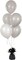 Metallic Balloon Weights, Birthday Party Favors, Novelty and Gag Gifts, 5.5" Inches, 12-Pack (Black)